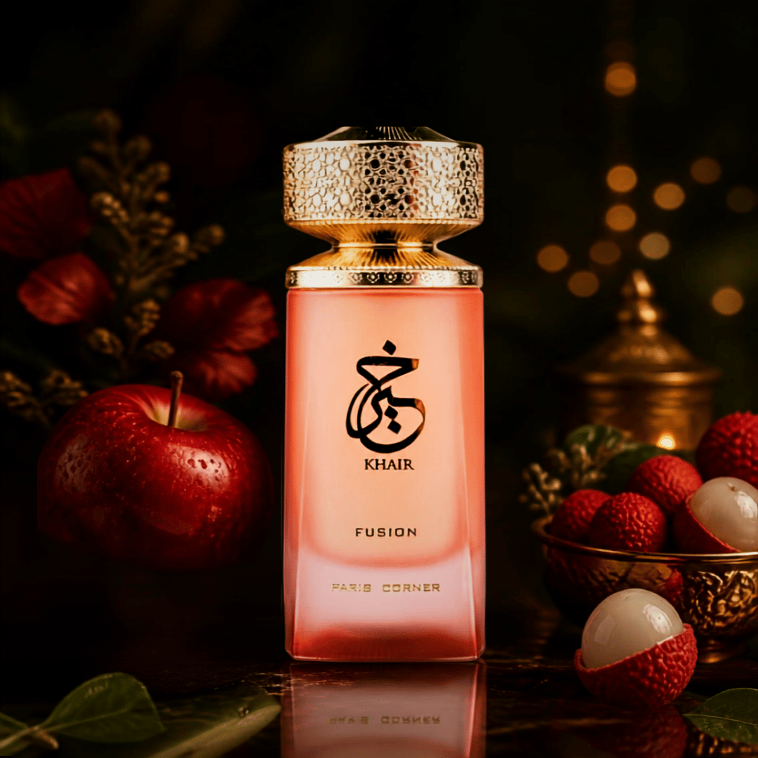 Khair Fusion Eau de Parfum Floral Fruité Oriental 100ml Litchi, Rose, Santal